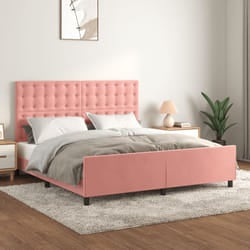 Giroletto con Testiera Rosa 160x200 cm in Vellutocod mxl 73981