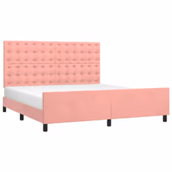 Giroletto con Testiera Rosa 160x200 cm in Vellutocod mxl 73981 - Vista aggiuntiva 3