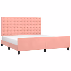 Giroletto con Testiera Rosa 180x200 cm in Vellutocod mxl 98003 - Vista aggiuntiva 3