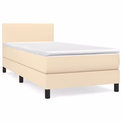 Giroletto a Molle con Materasso Crema 100x200 cm in Tessutocod mxl 99481 - Vista aggiuntiva 2