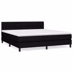 Giroletto a Molle con Materasso Nero 180x200 cm in Tessutocod mxl 99512 - Vista aggiuntiva 2