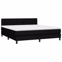 Giroletto a Molle con Materasso Nero 180x200 cm in Tessutocod mxl 99512 - Vista aggiuntiva 3