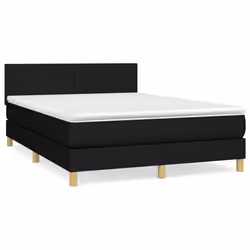 Giroletto a Molle con Materasso Nero 140x190 cm in Tessutocod mxl 99525 - Vista aggiuntiva 2