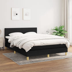 Giroletto a Molle con Materasso Nero 140x200 cm in Tessutocod mxl 75534