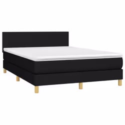 Giroletto a Molle con Materasso Nero 140x200 cm in Tessutocod mxl 75534 - Vista aggiuntiva 3