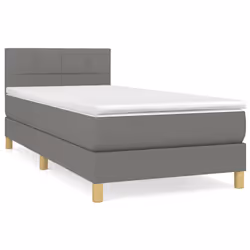 Giroletto a Molle con Materasso Grigio Scuro 100x200 cm Tessutocod mxl 99548 - Vista aggiuntiva 2