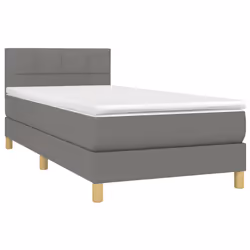 Giroletto a Molle con Materasso Grigio Scuro 100x200 cm Tessutocod mxl 99548 - Vista aggiuntiva 3