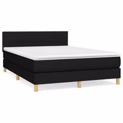 Giroletto a Molle con Materasso Nero 140x190 cm in Tessutocod mxl 75547 - Vista aggiuntiva 2