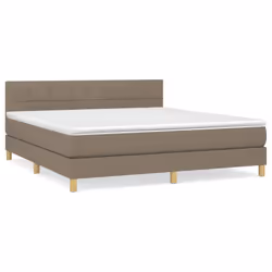 Giroletto a Molle con Materasso Tortora 160x200 cm in Tessutocod mxl 123487 - Vista aggiuntiva 2