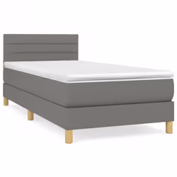Giroletto a Molle con Materasso Grigio Scuro 100x200 cm Tessutocod mxl 123500 - Vista aggiuntiva 2
