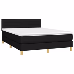 Giroletto a Molle con Materasso Nero 140x200 cm in Tessutocod mxl 99546 - Vista aggiuntiva 3