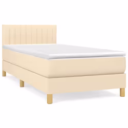 Giroletto a Molle con Materasso Crema 90x190 cm in Tessutocod mxl 75568 - Vista aggiuntiva 2