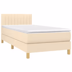 Giroletto a Molle con Materasso Crema 90x190 cm in Tessutocod mxl 75568 - Vista aggiuntiva 3