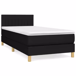 Giroletto a Molle con Materasso Nero 100x200 cm in Tessutocod mxl 99560 - Vista aggiuntiva 2