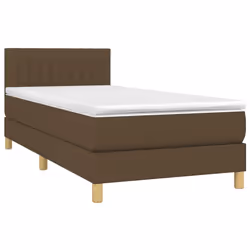 Giroletto a Molle con Materasso Marrone Scuro 100x200cm Tessutocod mxl 75567 - Vista aggiuntiva 3