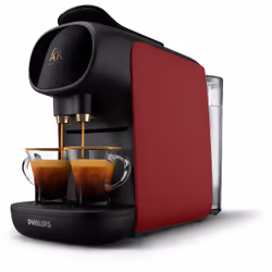 L’OR LM9012/50, Macchina per caffè a capsule, 0,8 L, Capsule caffè, 1450 W, Nero, Rosso