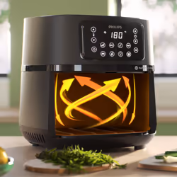 Philips 5000 series Airfryer HD9285/96, 7.2L, Friggitrice 16-in-1, App per ricette - Vista aggiuntiva 4