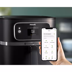 Philips 7000 series XXL HD9880/90 Airfryer, 8.3L, Friggitrice 22-in-1, App per ricette - Vista aggiuntiva 4