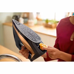 Philips 7000 series DST7040/80 ferro da stiro Ferro a vapore Piastra soletta SteamGlide Elite 2800 W Nero, Oro - Vista aggiuntiva 6