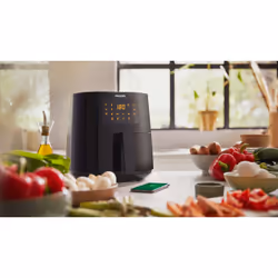 Philips 5000 series HD9255/30 friggitrice Singolo 4,1 L Indipendente 1400 W Friggitrice ad aria calda Bianco - Vista aggiuntiva 3