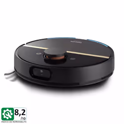 Philips 7000 series HomeRun Aqua XU7000/01 Robot aspirapolvere e lavapavimenti, Senza sacchetto, Nero, Rotondo, 0,3 L, 65 dB, ...