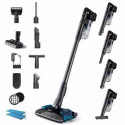 Philips 8000 series XC8057/01 Aspirapolvere senza filo Aqua Plus, Aspirapolvere elettrica, Senza sacchetto, Colore acqua, Ner ...