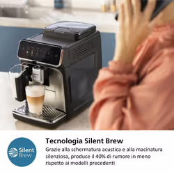 Philips Series 3300 EP3321/40 Macchina caffè automatica, 5 bevande, montalatte, 1.8L, macine in ceramica - Vista aggiuntiva 7