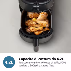 Philips Serie 1000 NA120/00 Airfryer 4.2 L, Friggitrice ad aria 12 in 1, App ricettario - Vista aggiuntiva 8