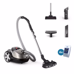 Philips 8000 series XD8152/12 Borsa, 900 W, A cilindro, Secco, Sacchetto per la polvere, 4 L, HEPA, Micro