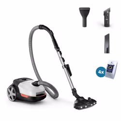 Philips 6000 series XD6122/12 Borsa, 900 W, A cilindro, Secco, Sacchetto per la polvere, 4 L, HEPA, Micro