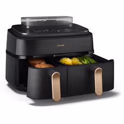 Philips 5000 series NA552/00 friggitrice Doppia 9 L Indipendente 2750 W Friggitrice ad aria calda Nero - Vista aggiuntiva 6