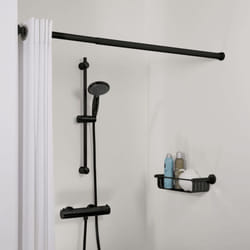 Sealskin - Asta Telescopica per Tenda da Doccia 80-130 cm Nera
