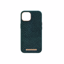 Njord byELEMENTS Salmon Leather Magsafe Case - iPhone 14 - Green - Vista aggiuntiva 5
