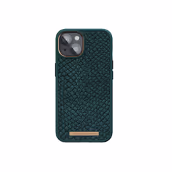 Njord byELEMENTS Salmon Leather Magsafe Case - iPhone 14 - Green - Vista aggiuntiva 6