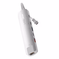 LINQ byELEMENTS 6in1 PRO USB-C Multiport Hub 140W, Cablato, USB 3.2 Gen 2 (3.1 Gen 2) Type-C, 140 W, 10,100,1000,2500 Mbit/s, ...