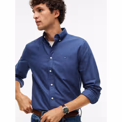 Tommy Hilfiger MW0MW357740GY Camicia Collo botton down Cotone - Vista aggiuntiva 3