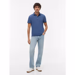 Tommy Hilfiger MW0MW17771DBZ Polo Collo Polo Cotone, Elastan - Vista aggiuntiva 2