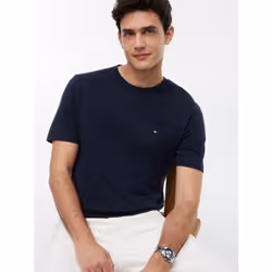 Tommy Hilfiger MW0MW37267DW5 Maglietta Girocollo Cotone - Vista aggiuntiva 3