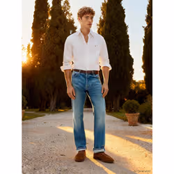 Tommy Hilfiger MW0MW35774YBR Camicia Collo botton down Cotone - Vista aggiuntiva 5
