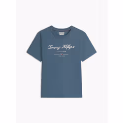 Tommy Hilfiger MW0MW33691DBZ Maglietta Girocollo Cotone - Vista aggiuntiva 5