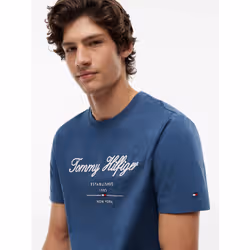 Tommy Hilfiger MW0MW33691DBZ Maglietta Girocollo Cotone - Vista aggiuntiva 3