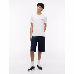 Tommy Hilfiger DM0DM20322YBL Maglietta Girocollo Cotone - Vista aggiuntiva 2