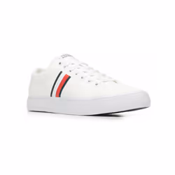 Sneakers Tommy Hilfiger Th Hi Vulc Low Core Stripes Mesh Bianco - 41