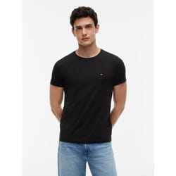 Tommy Hilfiger MW0MW27539BDS Maglietta Girocollo Cotone, Elastan