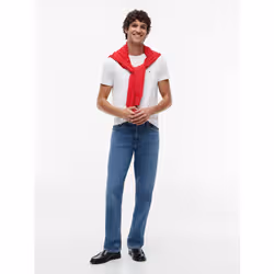 Tommy Hilfiger MW0MW27539YBR Maglietta Girocollo Cotone, Elastan - Vista aggiuntiva 2