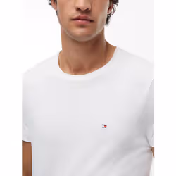 Tommy Hilfiger MW0MW27539YBR Maglietta Girocollo Cotone, Elastan - Vista aggiuntiva 3