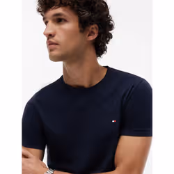 Tommy Hilfiger MW0MW27539DW5 Maglietta Girocollo Cotone, Elastan - Vista aggiuntiva 3