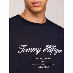 Tommy Hilfiger MW0MW33691DW5 Maglietta Girocollo Cotone - Vista aggiuntiva 4