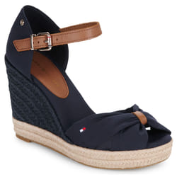 Scarpe Espadrillas Tommy Hilfiger BASIC OPEN TOE HIGH WEDGE Marine - 40