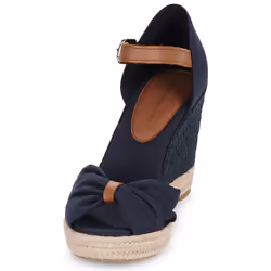 Scarpe Espadrillas Tommy Hilfiger BASIC OPEN TOE HIGH WEDGE Marine - 40